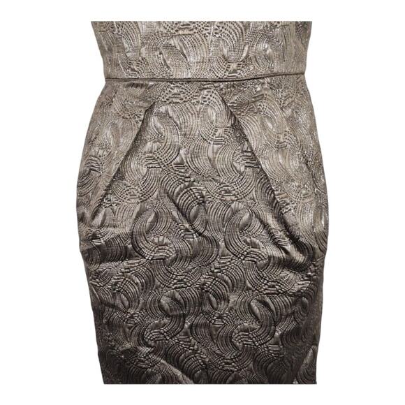 Banana Republic Metallic Brown Sheath Dress Size OP - Picture 5 of 6